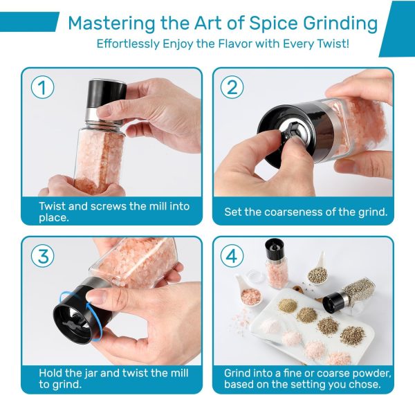 AOZITA 14 Pcs Glass Spice Jars with Spice Labels - 4oz Empty Square Spice Bottles - Shaker Lids and Airtight Metal Caps - Chalk Marker and Silicone Collapsible Funnel Included - Image 13